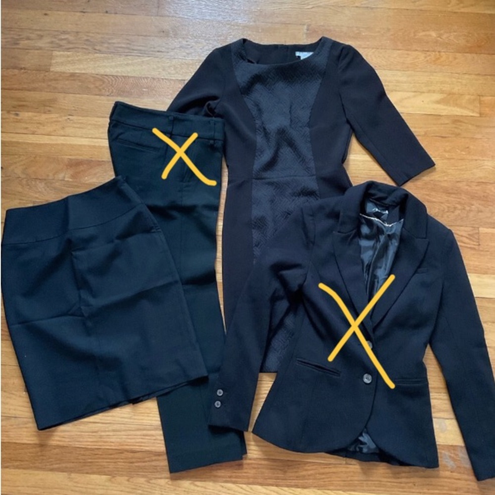 Banana Republic pencil skirt and H&M dress bundle sz 00p
